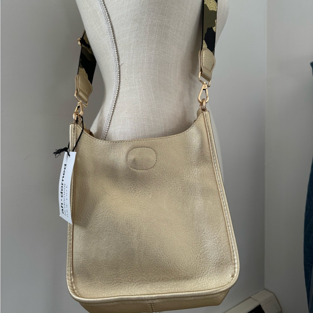 Gold Crossbody with Camo strap